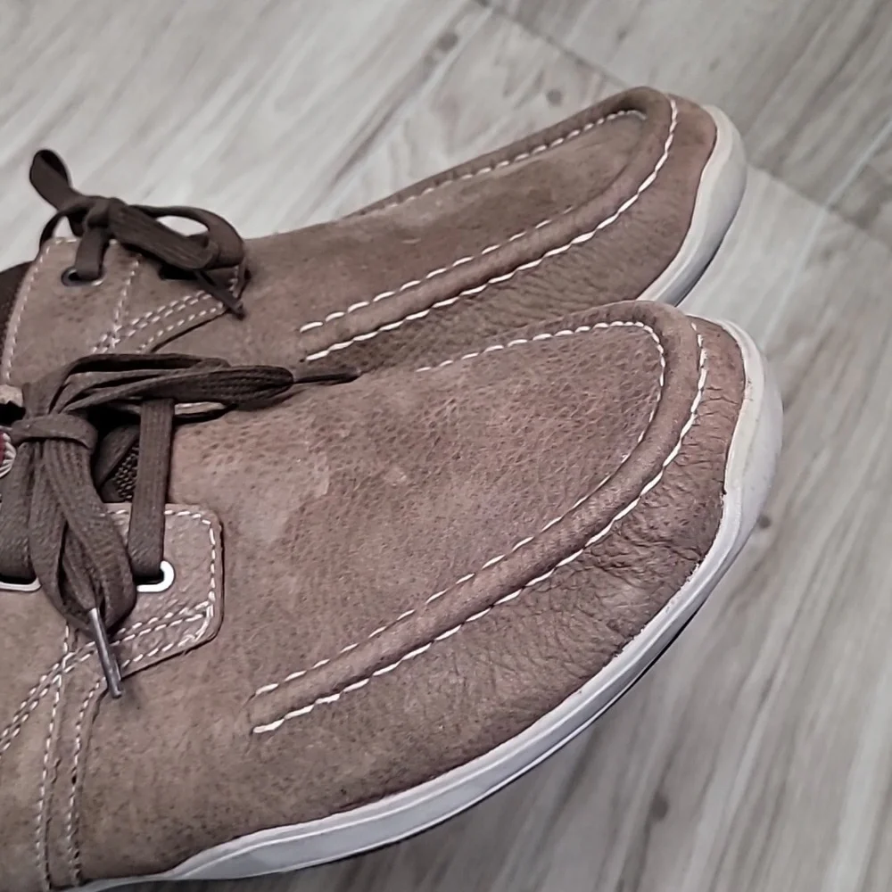 Margaritaville Men's Leather Lace Up Boat Shoe Size 12/ 12.5